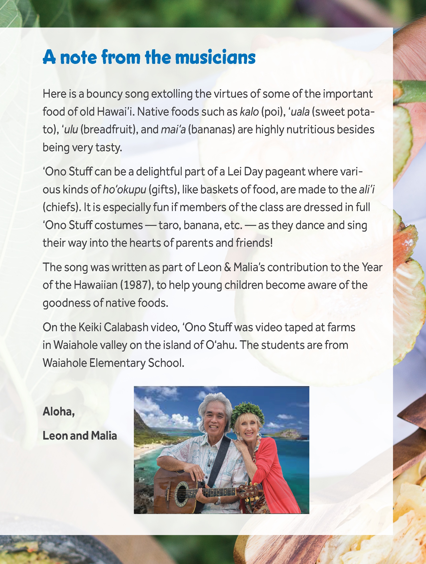 Ono Stuff - A Sing Along with Foods of Hawai'i - Image 5